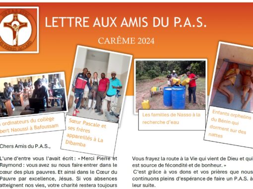 Lettre aux amis – Carême 2024